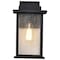 Nuvo Sullivan 1-Lgt Medium Wall Lantern - Matte Black / Clear Seeded Glass 60/7375 - alternate 4